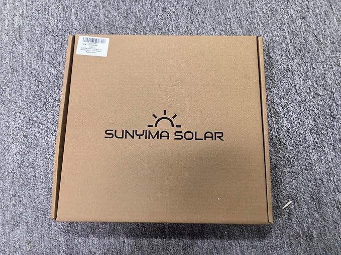 SUNYIMA Solar Fan, 20W Weatherproof Solar Powered Fan with DC Fan for Small Chicken Coops, Greenhouses, Sheds,Pet Houses, Window Exhaust