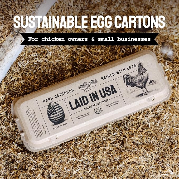 PTCOM Hatortempt Bulk Egg Cartons - 24-Pack, Reusable 12-Count Basket - Recycled Paper Pulp Protection & Ventilation - Fits Small to XL Sizes - Dozen Egg Carton Basket