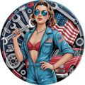 AWISZZZ Maintenance Room Metal Sign 8x8in Round Industrial Plaque for Workshop Garage Wall Decor Mechanic Gift