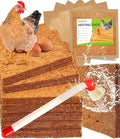 Reusable Washable Chicken Nesting Pads, 3X-Thick Nest Box Pads with Cleaning Brush, 12"x12" Chicken Coop Bedding for Laying Hens, Biodegradable Nesting Boxes Accessories (7 Pads + 1 Brush)