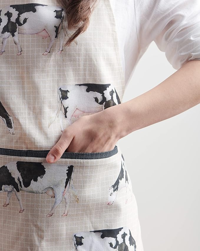 Maison d' Hermine 100% Cotton Apron for women with Pocket Kitchen Chef Apron for Men Cooking Easter Decorations