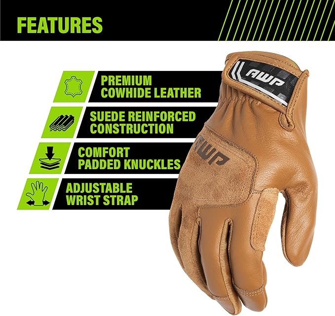 AWP Cowhide Leather Work Glove