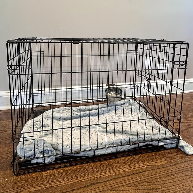 SPOT Coop Cup Bolt Clamp - Stainless Steel Hanging Bowl for Crate, Removable Pet Feeding Dish, Easy Installation, Chew-Proof Design, for Small Dogs, Cats, Birds, Reptiles -2.5 Cups (20 Oz)