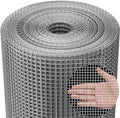 Amagabeli Hardware Cloth 1/2 inch 48inx50ft 19 Gauge Chicken Wire Hot-Dipped Galvanized After Welding Welded Wire Fencing Mesh Roll Garden Plant Support Poultry Netting Rabbit Cage Snake Gopher Fence