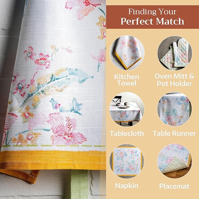 Maison d' Hermine 100% Cotton Apron for women with Pocket Kitchen Chef Apron for Men Cooking Easter Decorations
