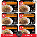 KJ Poultry Kosher Ready Meals - Beef Lamb Kabob & Quinoa, MRE Meat Meals Ready to Eat (6 Pack) Prepared Entree Fully Cooked, Shelf Stable Microwave Dinner Travel, Military, Camping, Emergency Survival