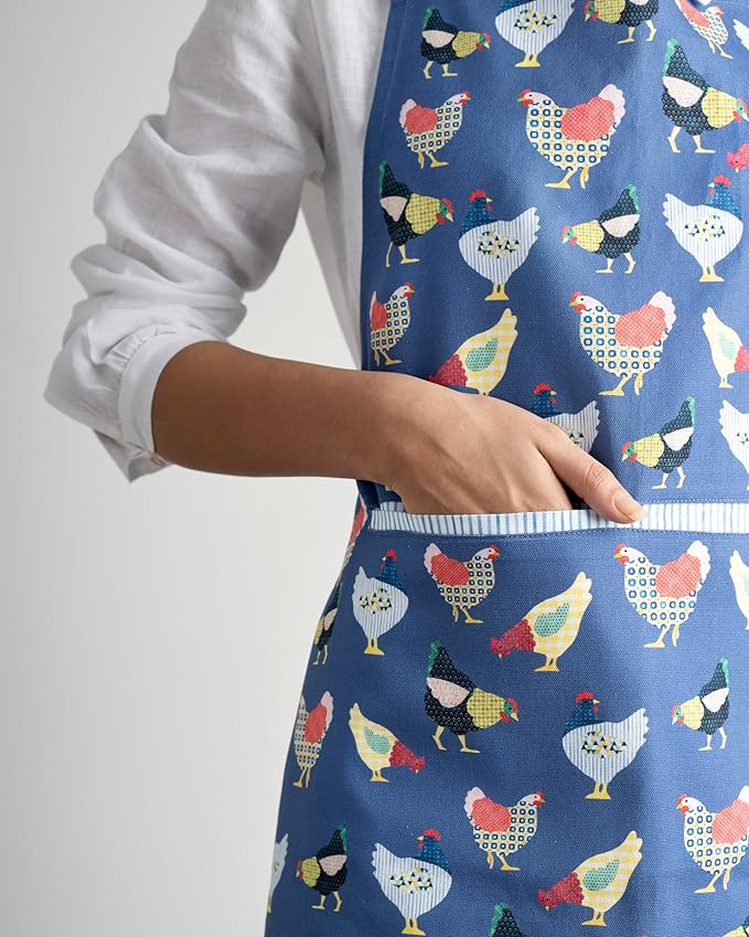 Maison d' Hermine 100% Cotton Apron for women with Pocket Kitchen Chef Apron for Men Cooking Easter Decorations