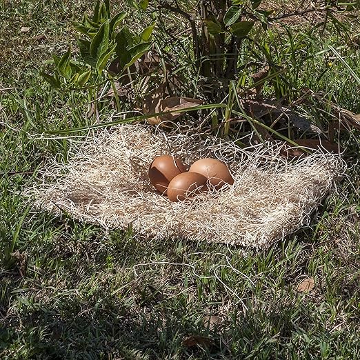 BWOGUE 100g/3.5oz Natural Grass Nesting Pads for Chicken Hens Birds Nest Bedding
