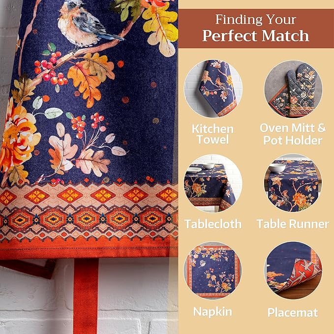 Maison d' Hermine 100% Cotton Apron for women with Pocket Kitchen Chef Apron for Men Cooking Easter Decorations