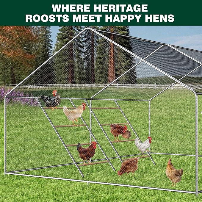 Chicken Perch for Coop Roosting Bars Farm Chicken Toys Roost Ladder for Backyard Poultry 2 Pack (58.2" L x 32" W)