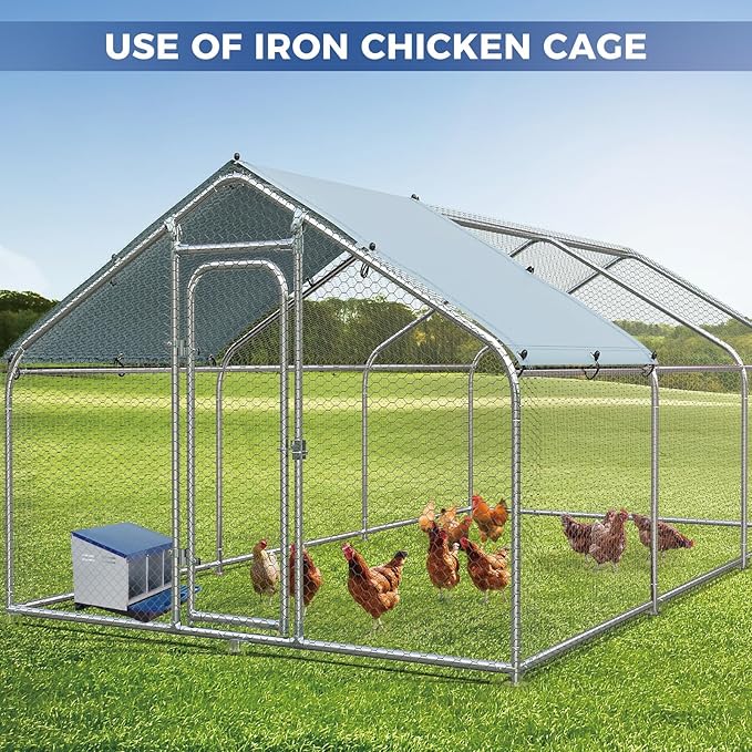 3/4-Hole Metal Chicken Nesting Box with Removable Roll-Out Tray - Easy Egg Collection & Clean Galvanized Steel Laying Box for Hens - for Backyard Coop & Poultry Farm Use