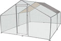 Chicken Coop - Large 13x9x6-Foot Chicken Run with Waterproof Cover and Lockable Door - Metal Chicken Coop for Ducks, Geese, or Rabbits by Pure Garden