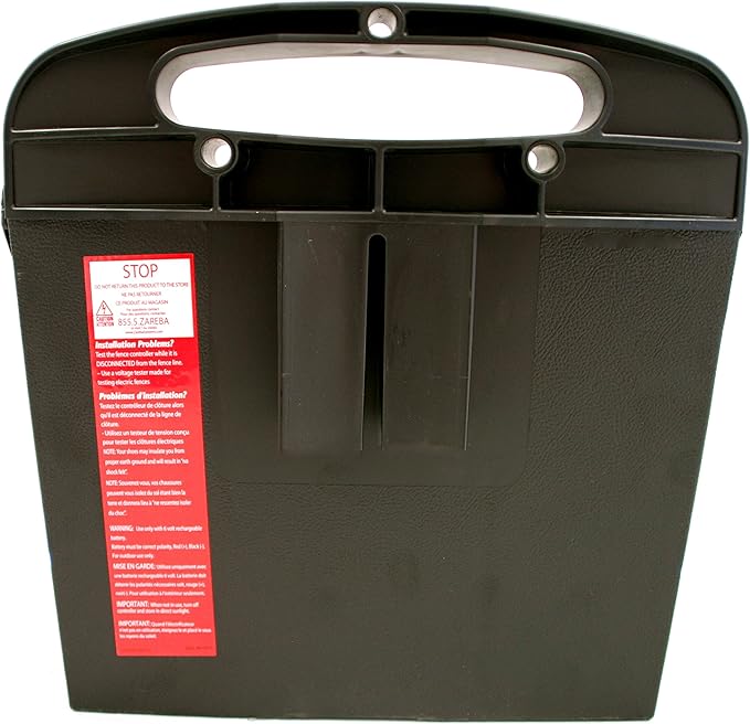 Zareba Solar Powered Electric Fence Charger - ESP10M-Z - 10 Mile Solar Powered Electric Fence Energizer, Low Impedance, Contain Animals and Keep Out Predators