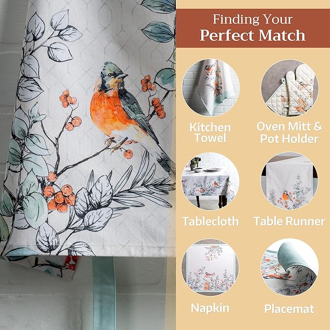 Maison d' Hermine 100% Cotton Apron for women with Pocket Kitchen Chef Apron for Men Cooking Easter Decorations
