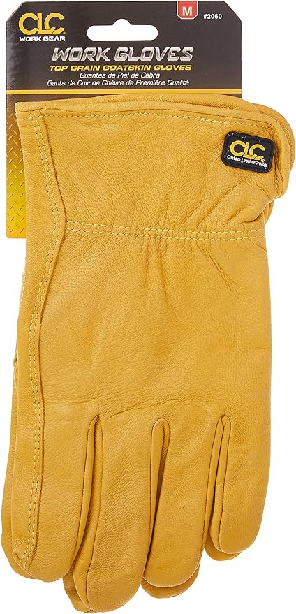 Custom Leathercraft2060M Top Grain Goatskin Work Gloves, Medium