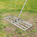 48"×10" Lawn Leveling Rake with 6FT Handle, Heavy Duty Lawn Leveler Tool, Stainless Steel 180° Adjustable Rotation, Leveler Rake Tool for Gardens Backyards Farms and Pastures