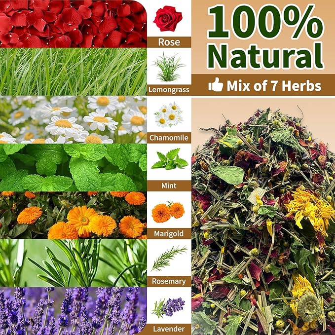 18oz Chicken Nesting Herbs and Herb Supplement for Chickens Natural Non GMO Nesting Box Herbs to Improve Egg Production and Hen Wellness Fresh Coop Odor Control and Coop Refresher for Chickens