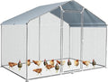 Betterhood Large Metal Chicken Coop Upgrade Tri-Supporting Wire Mesh Chicken Run,Chicken Pen with Water-Resident and Anti-UV Cover,Duck Rabbit House Outdoor(10’ W x 6.6’ L x 6.5’ H)
