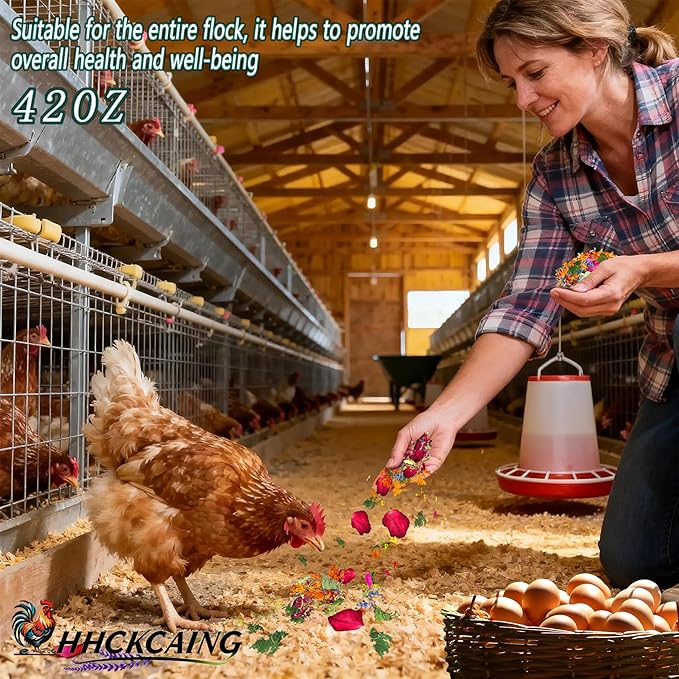 42 oz Nesting Herbs for Chicken coop– All Natural, Increase Egg Production, relieves Stress, and Keeps hens Healthy. Nest Box and Bedding, Backyard Chicken Supplies