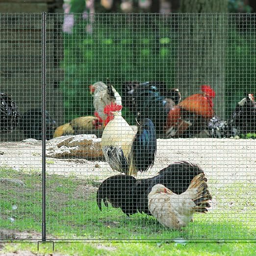 Non Electric Fence Netting, 40" x100' Portable Movable Livestock Nets Mesh for Chickens,Goats, Sheep, Dog, All-Purpose Fencing for Backyards, Homesteaders, Farms Ranches, and Gardens
