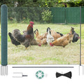 Non Electric Fence Netting, 40in x 164ft Nylon Portable Movable Livestock Nets Mesh for Chickens, Goats, Sheep, Dog, All-Purpose Fencing for Backyard Homesteader Farm Ranche