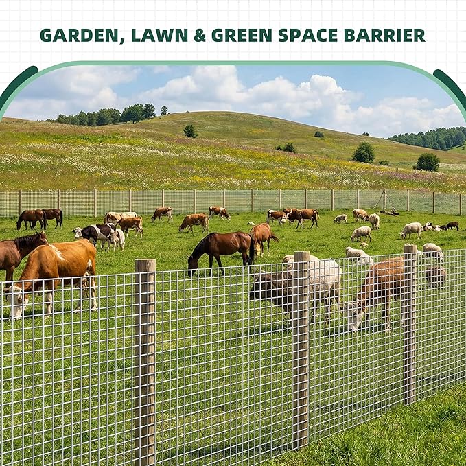 16 Gauge Galvanized Hardware Cloth 48in x 100ft Silver 1 inch Welded Garden Fence Roll for Gardens, Chicken Coops & Poultry Animal Netting Cage