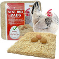 Nest Box Pads for Chicken Nesting Boxes - 13 x 13 Pads Made in USA from Sustainably Sourced Aspen Excelsior,5 Count (Pack of 6)