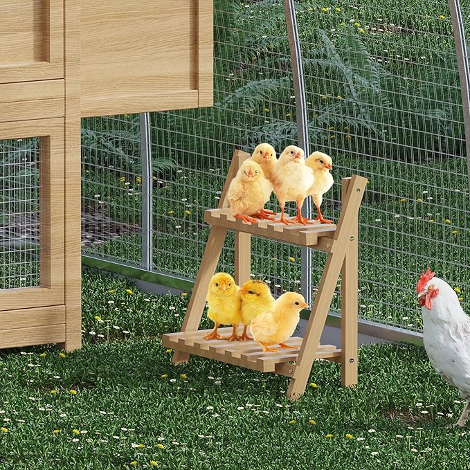 Chicken Perch, Strong Wood Chick Jungle Gym, Chickens Roosting Bar, Chicks Toys for Coop and Brooder, Chickens Coop Accessories for Chicken, Baby Chicks, Hens, Rooster, Birds