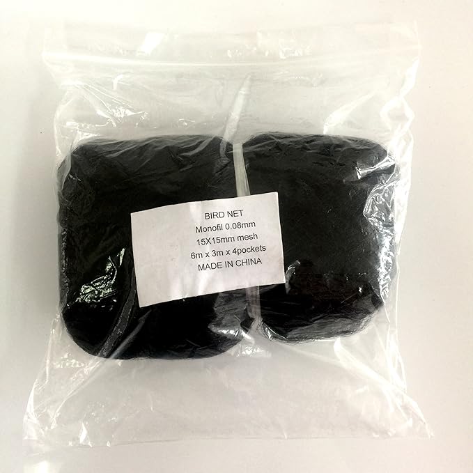 Nylon 3x6m 15mm mesh Size Bird Mist net Anti Bird Netting Silk Netting for Biological Research 0.08mm