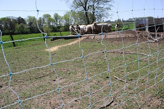 Starkline Premium Electric Sheep & Goat Netting Kit- AC Energizer (9/35/8) for Backyards, Homesteaders, and Livestock Owners