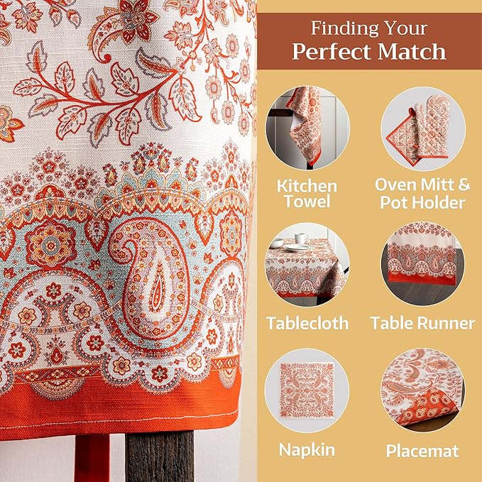 Maison d' Hermine 100% Cotton Apron for women with Pocket Kitchen Chef Apron for Men Cooking Easter Decorations