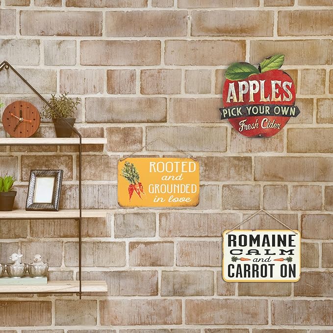 Pick Your Own Apples Vintage Metal Sign for Kitchen, Dining Room, or Garden Shed