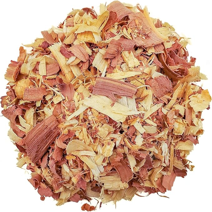 100% Natural Cedar Chips,Mulch,Repellent (4 Quart Shavings FBM)