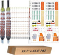 Poultry Electric Netting Fence - 47.3''H (can be Manually Raised to 59.1''H) x 65.6'L for Flying Chicken, Sheep, Goats in Farms, Ranches and Gardens, PK2