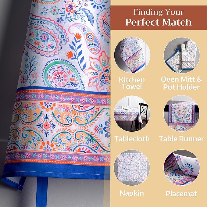 Maison d' Hermine 100% Cotton Apron for women with Pocket Kitchen Chef Apron for Men Cooking Easter Decorations