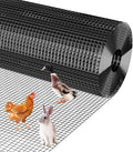 Hardware Cloth 1/2 inch - 48 in x 100 ft 19GA Black Galvanized Chicken Wire Mesh Roll, Hot-Dipped After Welding for Chicken Coop, Rabbit Cages & Garden Fencing – Poultry Netting & Chicken Wire Fencing
