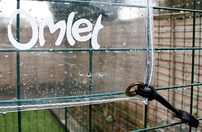 Clear Tarp for Chicken Run - Side Panel | Durable, Made from Thick, Clear Plastic, Allowing Sunlight Through Whilst Keeping The rain, Hail and Snow Out