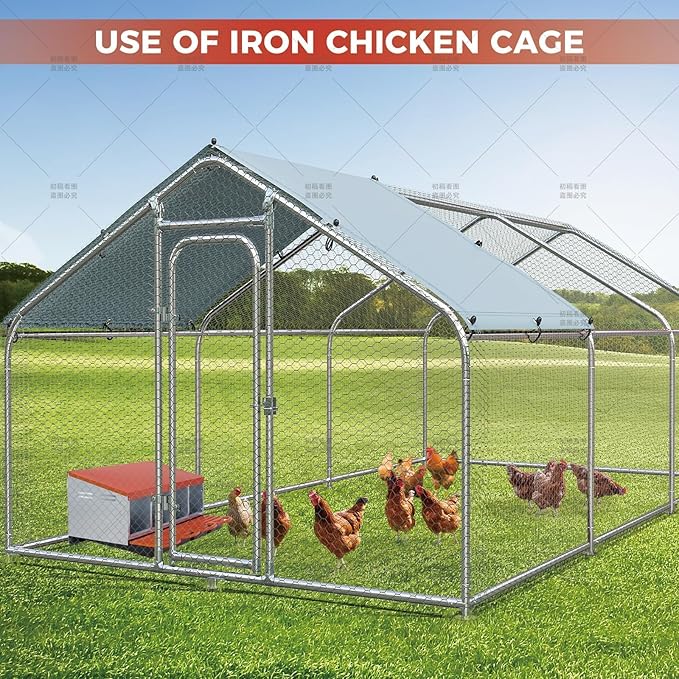 Garvee Chicken Nesting Boxes, 4 Hole Roll-Away Nesting Boxes for Chickens Coop with Perch, Hens, Ducks & Other Poultry,Egg Laying Box with Lid Cover to Protect Eggs,Easy to Assemble