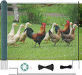 DoCred Non Electric Fence Netting, 40in x 164ft Portable Movable Livestock Nets Mesh for Chickens,Goats, Sheep, Dog, Reusable Nylon Animal Barrier Fencing Netting for Backyards, Farms Ranches