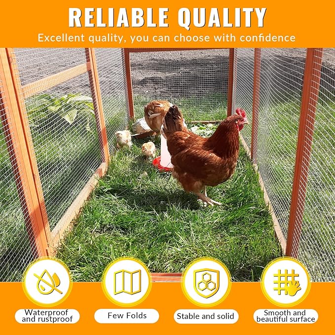 Hardware Cloth 1/2 inch 48 x 100 ft Galvanized Chicken Wire Fencing 19 Gauge Heavy Duty Hot Dip Galvanized Wire Fence Roll for Chicken Poultry Coop, Animal, Fencing,Garden Protection