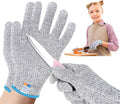 HANDLANDY Cut Resistant Gloves for Adult & Kids, Food Grade Anti-Cut Safety Gloves for Cooking Mandolin Meat Cutting Fishing