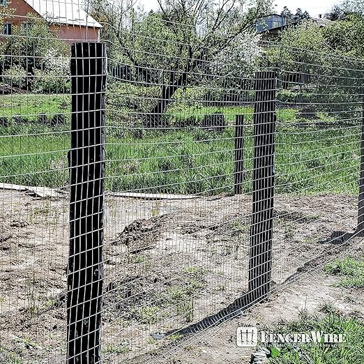 Fencer Wire 14 Gauge Galvanized Welded Wire Fence, 2" x 4" Mesh Opening for Vegetables, Garden Fruits & Animals Enclosure