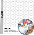 Chicken Wire 60 in x 100 FT x 1” Mesh x 20GA | Poultry Wire Netting | Hot Dipped Galvanised | Hexagonal Galvanized Mesh for Chicken Coop, Rabbit Cage, Fence Barrier