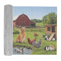 Chicken Wire 1/2 Inch 48in x 100ft Galvanized Welded Wire Mesh Roll, Chicken Wire Fence for Poultry Rabbit Snake Gopher Cage, Garden Plant Fencing & Animal Netting - Silver
