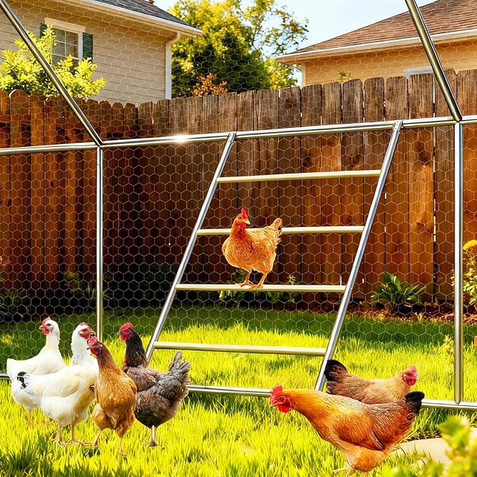 Chicken Perch for Coop, 41" W x 55" L, Chicken Roosting Bars, Toys Roost Ladder for Backyard Poultry, Funny Chicken Coop Accessories