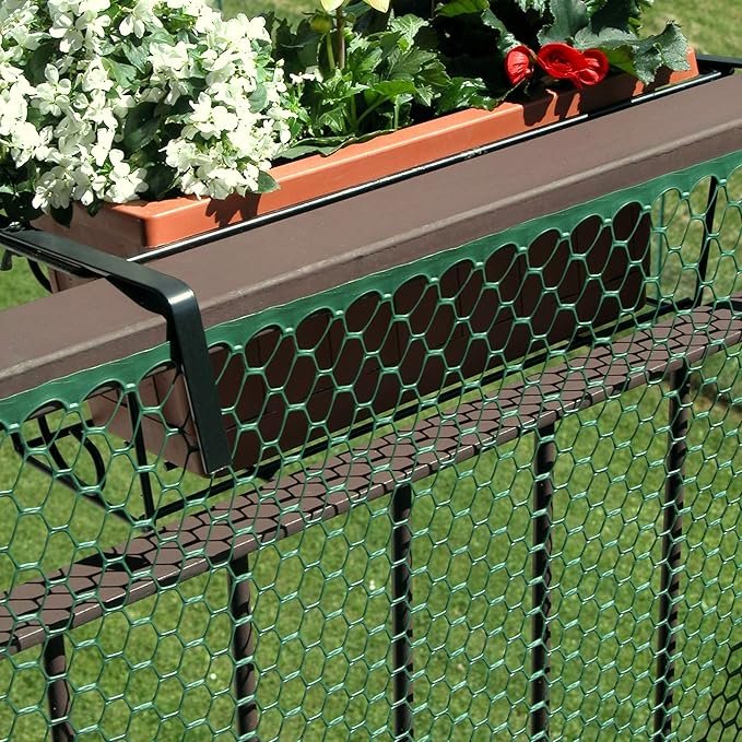 TENAX Poultry Fence - Green Plastic Poultry Fencing, Lightweight, Weather Resistant - 3-ft x 25-ft - Plastic