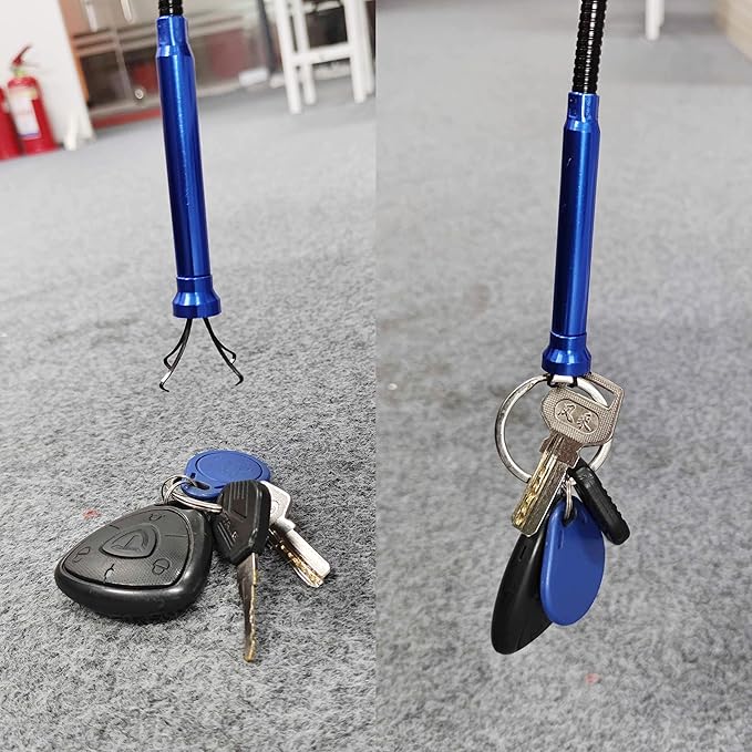 20lb Telescopic Magnet,24.4in Claw Grabber Flexible Pickup Tool Automotive Tools for Garbage Litter Pick Home Sink Drain and Metal Small Items.for DIY Handyman, Father/Dad,Women etc.