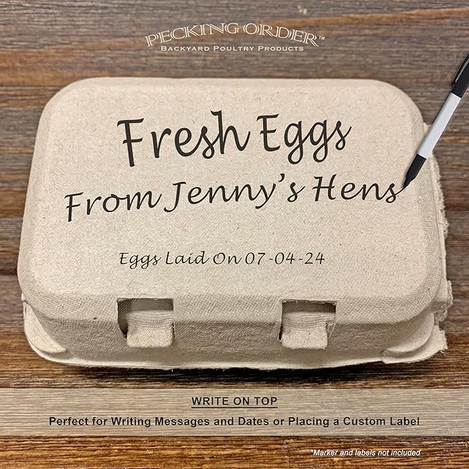 6-Egg Paper Egg Cartons - 24 Pack