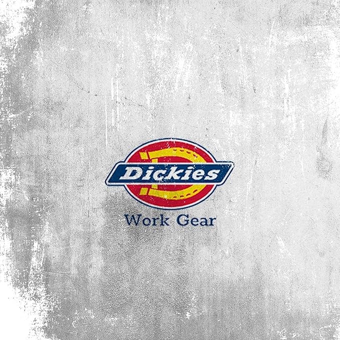 Dickies 6-Pocket Chef and Shop Work Apron, Durable Cotton Canvas, Fully Adjustable Straps, Leg Split, Machine Washable, Blue and White Hickory Stripe