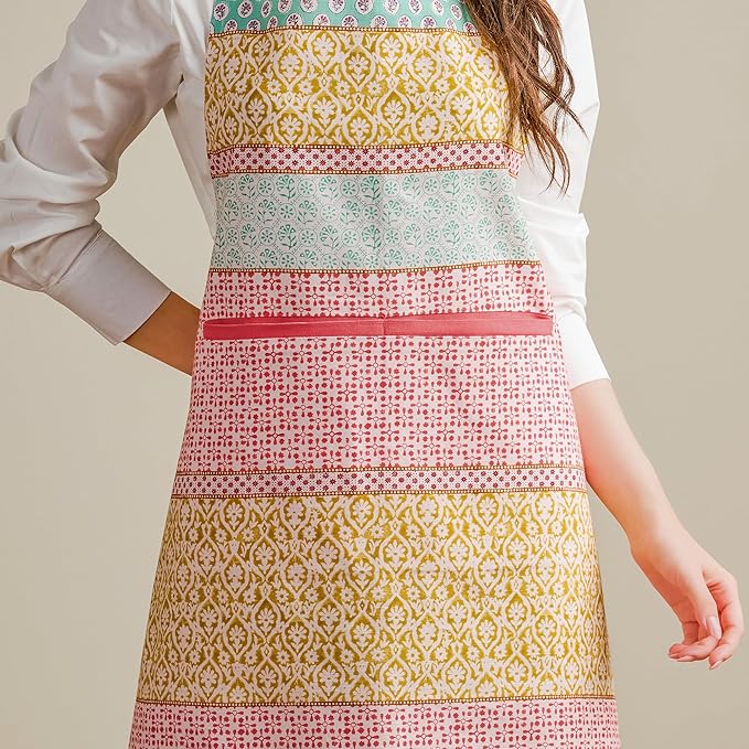 Maison d' Hermine 100% Cotton Apron for women with Pocket Kitchen Chef Apron for Men Cooking Easter Decorations
